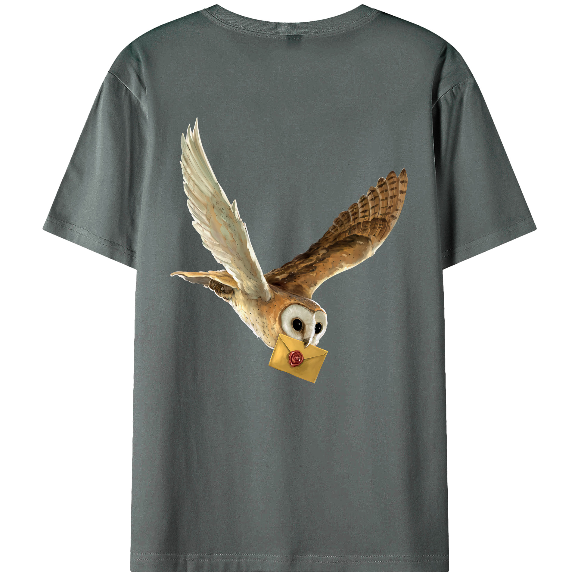 （画像用） Harry Potter ハリー・ポッターシリーズ 綿100％ メンズ半袖Tシャツ（バックプリント） 通気性